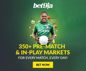 Register at Bet9ja using the promotion code YOHAIG for a N100,000 welcome bonus